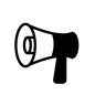 拡声機 拡声機 拡声機,メガホン,メガフォン,拡声器,ハンディメガフォン,ハンディメガホン,増幅器,騒音,増幅器,横向きのシルエット素材