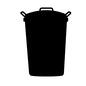 ポリバケツ ポリバケツ,ゴミ箱,円筒状,蓋付き,業務用,ごみ箱,大容量,ポリペール,容器,掃除のシルエット素材