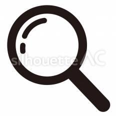 基本　検索 虫眼鏡,探す,情報のシルエット素材