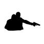 銃を持つ男 銃を持つ男 持つ,人質,アクション,映画,ピストル,銃,拳銃,構える,発砲,撃つのシルエット素材