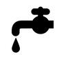 水道 水道 水道,水道代,水,カラン,水道栓,蛇口,水滴,滴,雫,1滴のシルエット素材