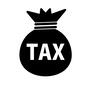 TAX TAX タックス,税金,税,1袋,袋,お金,金,英語,家計簿,巾着袋のシルエット素材