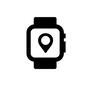 スマートウォッチ 現在地,位置情報,スマートウォッチ,ウォッチ,腕時計,腕時計型,ウェアラブルデバイス,通信,情報機器のシルエット素材