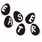 EASTERと書かれた卵 EASTERと書かれた卵 イースターエッグ,easter,文字,白抜き文字,英語,イースター,コロコロ,復活祭,卵,模様のシルエット素材