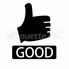 顧客満足度 手,親指,承認のシルエット素材