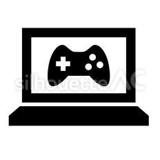 パソコンゲーム シルエット イラストの無料ダウンロードサイト シルエットac