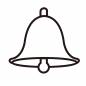 白抜きベル 白抜きベル ベル,鳴る,ウェディング,イベント,結婚,教会,挙式,ブライダル,結婚式,お祝いのシルエット素材