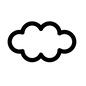 雲 雲 雲,くも,くもり,曇り,曇り空,もくもく,天気,雨雲,空模様,天候のシルエット素材