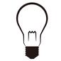 電球 電球 白熱電球,フィラメント,電球,予備電球,替え電球,LED電球,灯り,明かり,アイテム,照明器具のシルエット素材