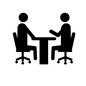 ピクトグラフ ピクトグラフ 会話,商談,会議,打ち合わせ,会社,仕事,ビジネス,ピクトグラム,人,人物のシルエット素材