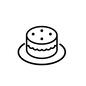 ホールケーキ ホールケーキ ホールケーキ,デコレーションケーキ,チーズケーキ,スイーツ,デザート,ケーキ,お菓子,食物,食べ物,おやつのシルエット素材