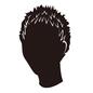男性の髪型 正面,男性,ヘアカット,カットモデル,ヘアスタイル,髪型,理容室,理髪店,床屋,美容のシルエット素材