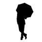 雨の日　男性 人物,男性,ポーズ,カサ,傘,梅雨,雨,雨天,雨降り,降水のシルエット素材