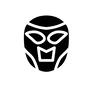 覆面 覆面 マスク,顔,覆面,プロレス,スポーツ,アイコン,素材,マスク,プロレスマスク,正面のシルエット素材