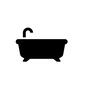 バスタブ バスタブ バスタブ,お風呂,バスルーム,風呂,浴槽,ふろ,湯船,湯ぶね,蛇口,不動産のシルエット素材