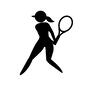 テニス テニス 球技,ラケット,テニス,硬式,軟式,女性,テニサー,スポーツ,運動,全身のシルエット素材