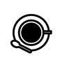 コーヒー コーヒー 上から,スプーン,ティースプーン,コーヒーカップ,カップ,ソーサ,コーヒー,珈琲,カフェ,飲み物のシルエット素材