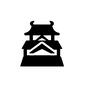 城 城 観光,旅行,トラベル,観光名所,観光地,名所,ツアー,日本,国内,スポットのシルエット素材