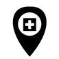 病院 GPS,目的地,ピン,ピンアイコン,マップ,地図,赤十字,現在地,医療機関,病院のシルエット素材
