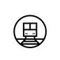 電車 電車 電車,列車,ローカル線,在来線,車両,先頭,正面,線路,線,丸のシルエット素材