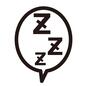 ZZZ ZZZ ZZZ,英語,ぐうぐう,吹き出し,セリフ,寝息,アメコミ,おやすみ,寝る,漫画のシルエット素材