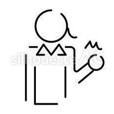 ガッスポーズ　女性 ピクトグラム,ピクトサイン,アイコンのシルエット素材