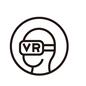 VR体験 VR体験,VRゴーグル,ゴーグル,人物,人,ピクトグラム,VR装置,バーチャルリアリティー,バーチャル,リアリティーのシルエット素材