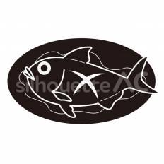 魚の煮つけ 魚の煮つけ,魚,煮物のシルエット素材