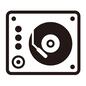 レコード ヒップホップ,レコード,レコード盤,DJ,DJブース,アナログ,音楽,機材,音響機材,音楽機材のシルエット素材