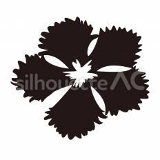 ナデシコ ナデシコ,咲く,花のシルエット素材