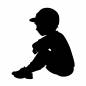 体育座りの男の子 体育座りの男の子 男の子,座る,体育座り,帽子,運動会,年中行事,学校,スポーツ,小学生,学生のシルエット素材