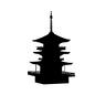 寺 寺 三重塔,城,歴史的建造物,寺,日本,建物,建築物,風景,景色,外観のシルエット素材