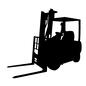 フォークリフト フォークリフト 車,車輌,専門職,資格,小回り,荷だし,荷下ろし,集荷場,工場,現場のシルエット素材