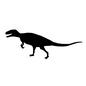 恐竜 恐竜,白亜紀,ジュラ紀,歩く,二足歩行,生物,生き物,肉食,肉食獣,横向きのシルエット素材