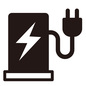 充電スタンド 充電スタンド 充電スポット,充電,電気自動車,充電スタンド,スタンド,ビジネス,地図記号,地図,記号,マップのシルエット素材