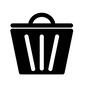 ごみ箱 削除,破棄,トラッシュ,捨てる,ゴミ箱,ごみ箱,ゴミ,ごみのシルエット素材