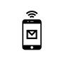 メール画面 メール画面 メール画面,メール,手紙,レター,送信,受信,電話,スマホ,スマートフォン,携帯のシルエット素材