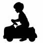 キッズカー キッズカー,乗る,遊ぶ,屋外,子供,車,おもちゃ,座る,運転,移動のシルエット素材