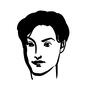 男性 男性 似顔絵,男性,男の人,正面,面長,二重,爽やか,短髪,口角,首のシルエット素材