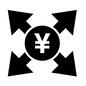 円マーク 円マーク 円マーク,日本円,矢印,円,お金,資金,選挙資金,活動費,投資,円取引のシルエット素材