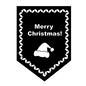 クリスマスラベル クリスマスラベル メリークリスマス,フラッグバナー,英語,サンタ帽,クリスマス,クリスマスイヴ,12月,冬,クリスマスイブ,イブのシルエット素材