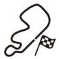 サーキット サーキット,レーシングコース,チェッカーフラッグ,フラッグ,旗,コース図,コースレイアウト,モータースポーツ,レーシングアイコン,アイコンのシルエット素材