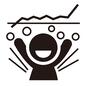 喜ぶ 喜ぶ 値上がり,利益,喜ぶ,嬉しい,万歳,バンザイ,両手をあげる,プラス,チャート,儲かるのシルエット素材