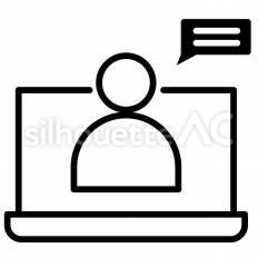 オンライン相談のアイコン リッチメニュー,アイコン,lineのシルエット素材