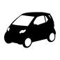 車 車 乗り物,停車,車,小型,走行,スマート,コンパクトカー,電気自動車,低燃費,エコカーのシルエット素材