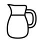 ウォーターピッチャー ウォーターピッチャー,ピッチャー,水,水さし,容器,線,簡単,レストラン,お店のシルエット素材