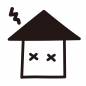 困る家 自宅,ダメ,困る,家,物件,住宅,不動産,建物,本,顔のシルエット素材