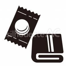 圧縮タオル 圧縮タオル,タオル,布のシルエット素材