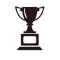 トロフィー トロフィー トロフィー,置物,優勝トロフィー,優勝カップ,優勝記念,トロフィーカップ,正面,台,台座,スポーツのシルエット素材