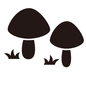 キノコ キノコ,きのこ,毒キノコ,毒きのこ,秋,山,ガーデニング,植物,栽培,農業のシルエット素材